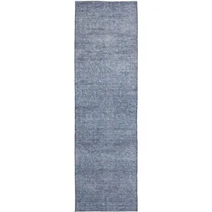 Luxury Washable Indoor/Outdoor Burano Sky 2\'3\" x 7\'6\" Runner Rug