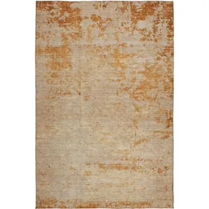 Luxury Washable Indoor/Outdoor Burano Copper 5\' x 7\'6\" Rug