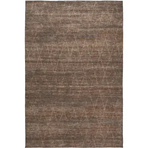 Luxury Washable Indoor/Outdoor Burano Coffee 5\' x 7\'6\" Rug