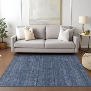 Luxury Washable Indoor/Outdoor Burano Navy 9\' x 12\' Rug