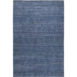 Luxury Washable Indoor/Outdoor Burano Navy 9\' x 12\' Rug