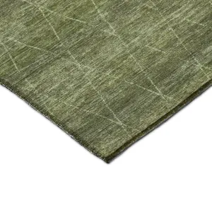 Luxury Washable Indoor/Outdoor Burano Olive 5\' x 7\'6\" Rug