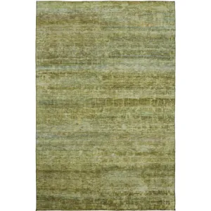 Luxury Washable Indoor/Outdoor Burano Olive 2\'6\" x 3\'10\" Rug