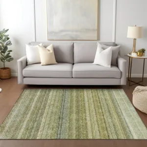 Luxury Washable Indoor/Outdoor Burano Aloe 9\' x 12\' Rug