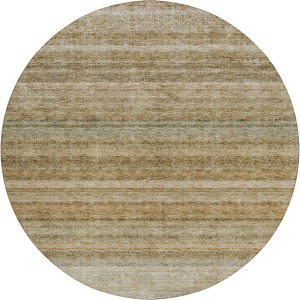 Luxury Washable Indoor/Outdoor Burano Copper 8' x 8' Round Rug
