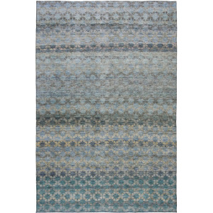 Luxury Washable Indoor/Outdoor Burano Blue Rug