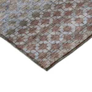 Luxury Washable Indoor/Outdoor Burano Brown 2\'6\" x 3\'10\" Rug