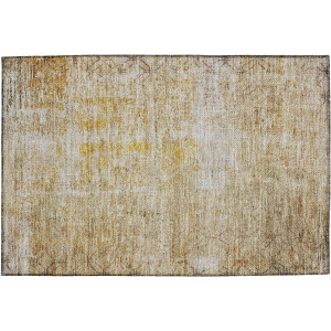 Luxury Washable Indoor/Outdoor Burano Gold Rug