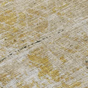 Luxury Washable Indoor/Outdoor Burano Gold 9\' x 12\' Rug