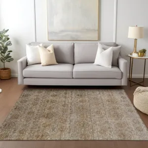 Luxury Washable Indoor/Outdoor Burano Brown 9\' x 12\' Rug