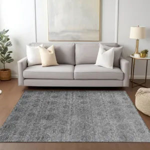 Luxury Washable Indoor/Outdoor Burano Gray 8\' x 10\' Rug