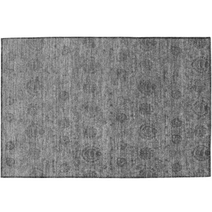 Luxury Washable Indoor/Outdoor Burano Gray 1\'8\" x 2\'6\" Rug