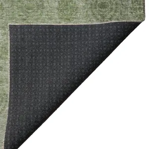 Luxury Washable Indoor/Outdoor Burano Olive 9\' x 12\' Rug