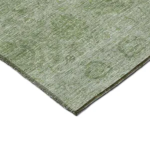 Luxury Washable Indoor/Outdoor Burano Olive 9\' x 12\' Rug