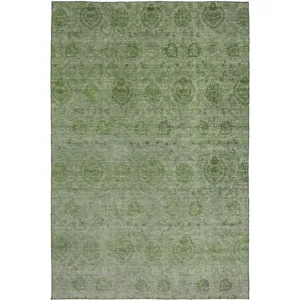 Luxury Washable Indoor/Outdoor Burano Olive 9\' x 12\' Rug