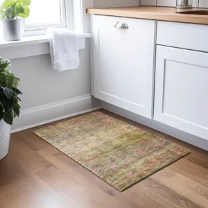 Luxury Washable Indoor/Outdoor Burano Cactus 1\'8\" x 2\'6\" Rug