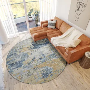 Camberly Navy 8\' x 8\' Round Rug