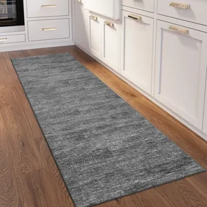 Ciara Charcoal 2\'6\" x 12\' Runner Rug
