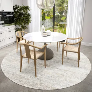 Ciara Linen 6\' x 6\' Round Rug