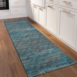 Ciara Navy 2\'6\" x 12\' Runner Rug