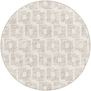Delano Ivory 6\' x 6\' Round Rug