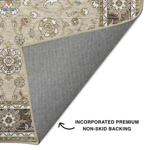 Luxury Washable Hatay Beige 10\' x 14\' Rug