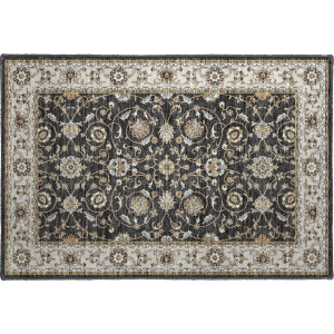 Luxury Washable Hatay Black Rug
