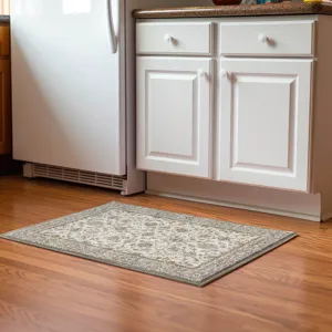 Luxury Washable Hatay Ivory 1\'8\" x 2\'6\" Rug