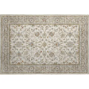 Luxury Washable Hatay Ivory 1\'8\" x 2\'6\" Rug