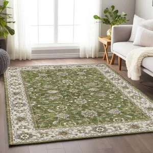 Luxury Washable Hatay Olive 5\' x 7\'6\" Rug