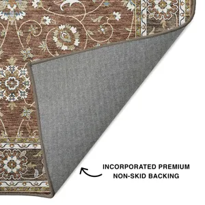 Luxury Washable Hatay Paprika 1\'8\" x 2\'6\" Rug