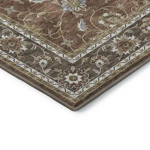 Luxury Washable Hatay Paprika 1\'8\" x 2\'6\" Rug