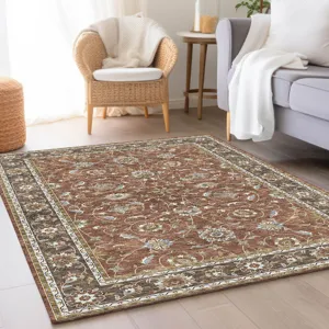 Luxury Washable Hatay Paprika 5\' x 7\'6\" Rug