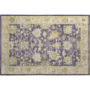 Luxury Washable Hatay Eggplant Rug