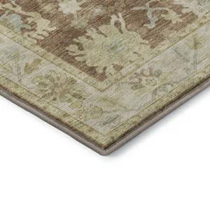 Luxury Washable Hatay Paprika 1\'8\" x 2\'6\" Rug