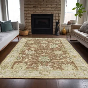 Luxury Washable Hatay Paprika 8\' x 10\' Rug