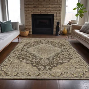 Luxury Washable Hatay Chocolate 8\' x 10\' Rug