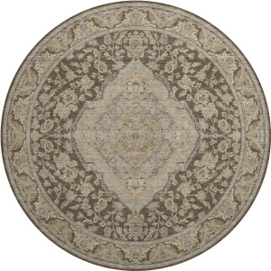 Luxury Washable Hatay Chocolate 8' x 8' Round Rug