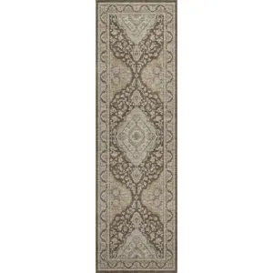 Luxury Washable Hatay Chocolate 2\'3\" x 7\'6\" Runner Rug