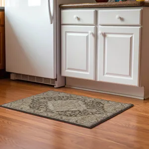 Luxury Washable Hatay Chocolate 1\'8\" x 2\'6\" Rug