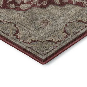 Luxury Washable Hatay Garnet 5\' x 7\'6\" Rug
