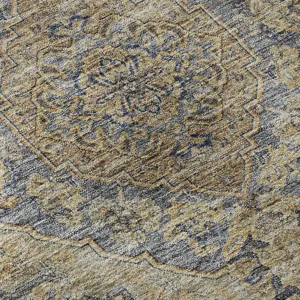Luxury Washable Hatay Navy 8\' x 8\' Round Rug