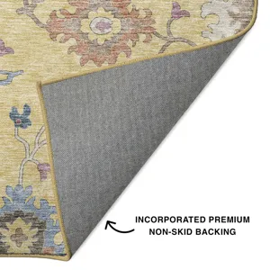 Luxury Washable Hatay Gold 3\' x 5\' Rug