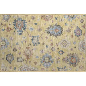 Luxury Washable Hatay Gold 1\'8\" x 2\'6\" Rug