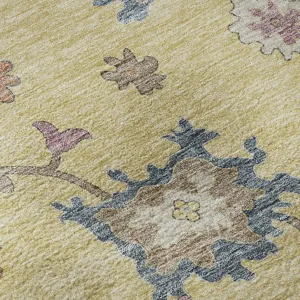 Luxury Washable Hatay Gold 3\' x 5\' Rug