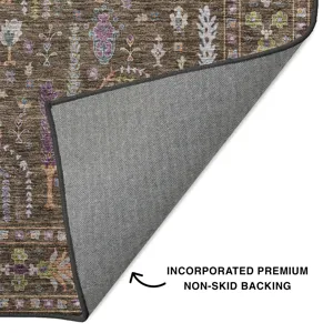 Luxury Washable Hatay Brown 3\' x 5\' Rug