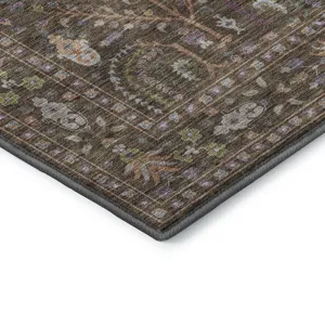 Luxury Washable Hatay Brown 3\' x 5\' Rug