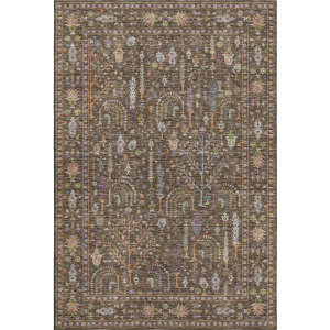 Luxury Washable Hatay Brown Rug