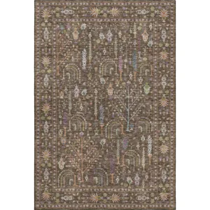 Luxury Washable Hatay Brown 3\' x 5\' Rug