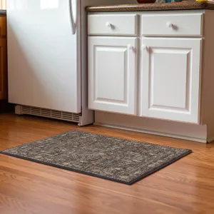Luxury Washable Hatay Brown 1\'8\" x 2\'6\" Rug